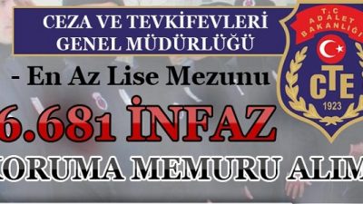6681 İnfaz Koruma Memuru Alımı 2018