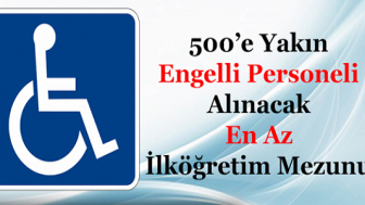 Sağlık Bakanlığı Engelli Personel Alımı 2018