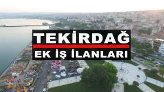 Tekirdağ İşkur Evlere Ek İş İmkanları